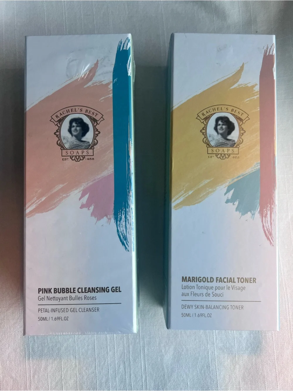 Rachel's Best Soaps Skincare Set Pink Bubble Cleanser & Marigold Toner NIB⁠